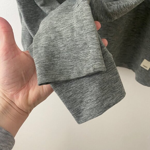 Vuori Pullover Zipper Long Sleeve Shirt Top Gray - Picture 4 of 12